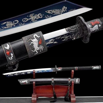 Zhmyyxgs Nice Long Handle Manganese Steel Kang Xi Bao Dao Kungfu Sword Broadsword