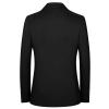 Maiyifu-GJ Men's Casual Wool Blend Sport Coat Vintage Slim Fit 2 Button Suit Jackets Single Breasted Blazer Overcoats (Black,XX-Large) view 2