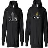 Southern Sisters His Queen Matching Couples Hoodie For Her Small Black view 1