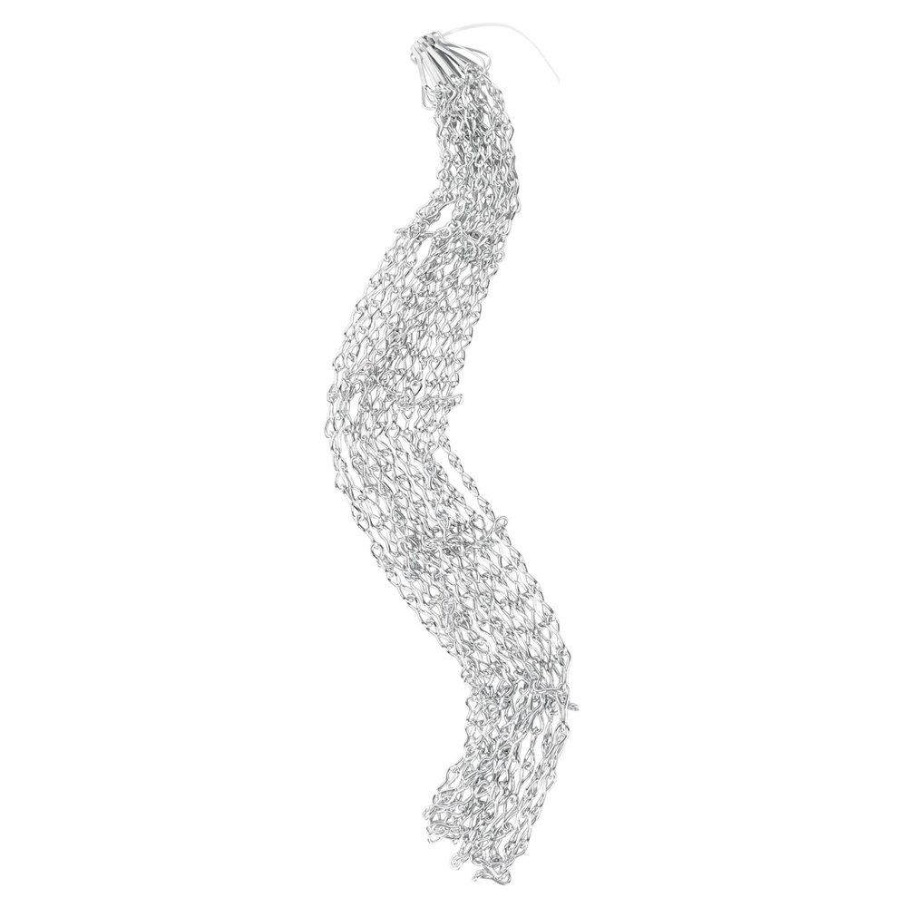 INOOMP Steel Chain Basketball Net Heavy-Duty Design Easy Attachment for Standard Plated for and Recreation