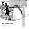 INOOMP Steel Chain Basketball Net Heavy-Duty Design Easy Attachment for Standard Plated for and Recreation view 3