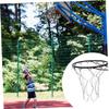 INOOMP Steel Chain Basketball Net Heavy-Duty Design Easy Attachment for Standard Plated for and Recreation view 4