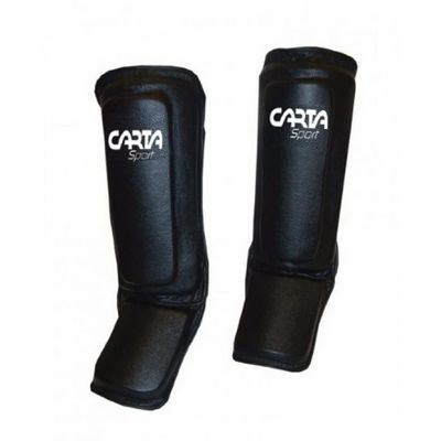 Carta Sport Martial Arts Shin Instep (S, M) (Black/White)