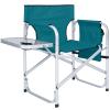 ABCCANOPY Folding Directors Chair Outdoor Camping Chair Makeup Artist Chair with Side Table & Pockets, Lake Blue view 1