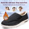 Winter Diabetic Shoes for Women Men, Extra Wide Width Diabetic Walking Shoes with Cotton Linting And Adjustable Closures, Non-Slip Diabetic Sneakers for Swollen Feet Diabetes Edema ,Gray,women 7.5 view 2