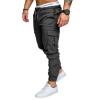 Plus Size Men's Soft Cargo Pants - Breathable, Straight Leg, Elasticated Waist, Frill Fit view 2
