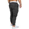 Plus Size Men's Soft Cargo Pants - Breathable, Straight Leg, Elasticated Waist, Frill Fit view 3