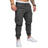 Plus Size Men's Soft Cargo Pants - Breathable, Straight Leg, Elasticated Waist, Frill Fit view 4