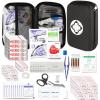 276Pcs First-Aid Kit Emergency-Kit Home-Car - First Aid Kits Emergency Kit Home Essentials for Dorm Room First-Aid Kit Emergency Necessities for Boat Hiking Skating, Black YIDERBO view 1