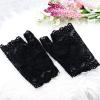 obmwang 2 Pairs Women's Lace Gloves Fingerless Floral Gloves for Bridal Prom Wedding Party Costume Accessories view 4
