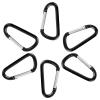 TOPTIE 24PCS Custom Carabiners Clips, Mini Engraved Carabiner Keychain Heavy Duty 3Inch D Shape - Black view 2
