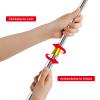 Cyfie Retractable Fishing Gaff, Stainless Steel Flounder Gig Frog Gig Gaff Pole, Muti-Size Telescopic Fishing Gaff with 8mm Screw, Capable for Gaff Harpoon Hook (16.4 Feet Retractable Pole) view 4