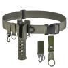 Fishing Wading Belt Rod Holder Adjustable Wader Fishing Waist Belt for Fly Surf Casting Spinning Fishing Pole Fishing Tackle (Green) view 1