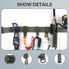 Fishing Wading Belt Rod Holder Adjustable Wader Fishing Waist Belt for Fly Surf Casting Spinning Fishing Pole Fishing Tackle (Green) view 4