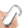 TOPTIE 24PCS Personalized Carabiner Keychains, Engraved Carabiners 3-Inch D Shape Clips, Black Wide Hook view 4