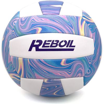 REBOILPHASE REBOIL Volleyball Waterproof Indoor/Outdoor Size 5 Volleyball for Pool, Beach-Marble Purple