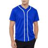 TopTie 2 Pack Men's Baseball Jersey Button Down Jersey Short Sleeve Shirt-Blue Red-M view 3