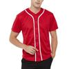 TopTie 2 Pack Men's Baseball Jersey Button Down Jersey Short Sleeve Shirt-Blue Red-M view 4
