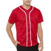 TopTie 2 Pack Men's Baseball Jersey Button Down Jersey Short Sleeve Shirt-Red White-M view 2