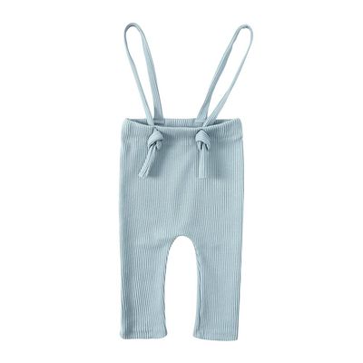 MYGBCPJS Baby Boys Girls Ribbed Knit Suspenders Pants Leggings Infant Toddler Adjustable Knot Straps Tights Overall Trousers