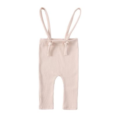 MYGBCPJS Baby Boys Girls Ribbed Knit Suspenders Pants Leggings Infant Toddler Adjustable Knot Straps Tights Overall Trousers