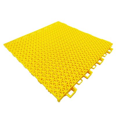 1ft Modular Interlocking Floor Tiles, Kindergarten Amusement Park School Playground Gymnasium Color DIY Puzzle Waterproof Floor (Color : Yellow, Size : 1PCS)