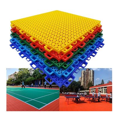 1ft Basketball Court Modular Interlocking Sports Floor Tiles, Outdoor Sports Floor with Drainage Holes, Kindergarten Stadium Park Puzzle Floor (Color : Red, Size : 1PCS)