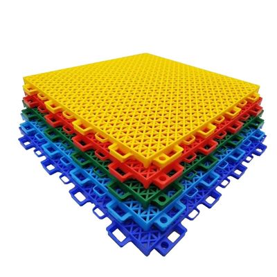 1ft Modular Interlocking Floor Tiles, Basketball Court Badminton Court Sports Floor, Kindergarten Playground Puzzle Floor (Color : Yellow, Size : 10PCS)