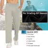 Deyeek Mens Tear Away Basketball Pants Side Zippers Snap Full Open Bottom Breakaway Sweatpants with Zipper Legs Post Surgery Pant Light Grey view 3