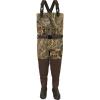 DRAKE WATERFOWL Men's Uninsulated Guardian Elite Vanguard Breathable Hunting & Fishing Durable Waterproof Windproof Waders, Mossy Oak Shadow Grass Habitat, Upper - L/Boot - 10 view 1