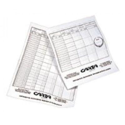 Carta Sport Bowls Score Cards (A3) (White/Black)