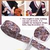 Purple Pattern Poly Webbing Straps - 1.5 inch x 6 Yards for Bags, Backpacks, Luggage, Pet Collars, Leashes, Seat Belts view 2