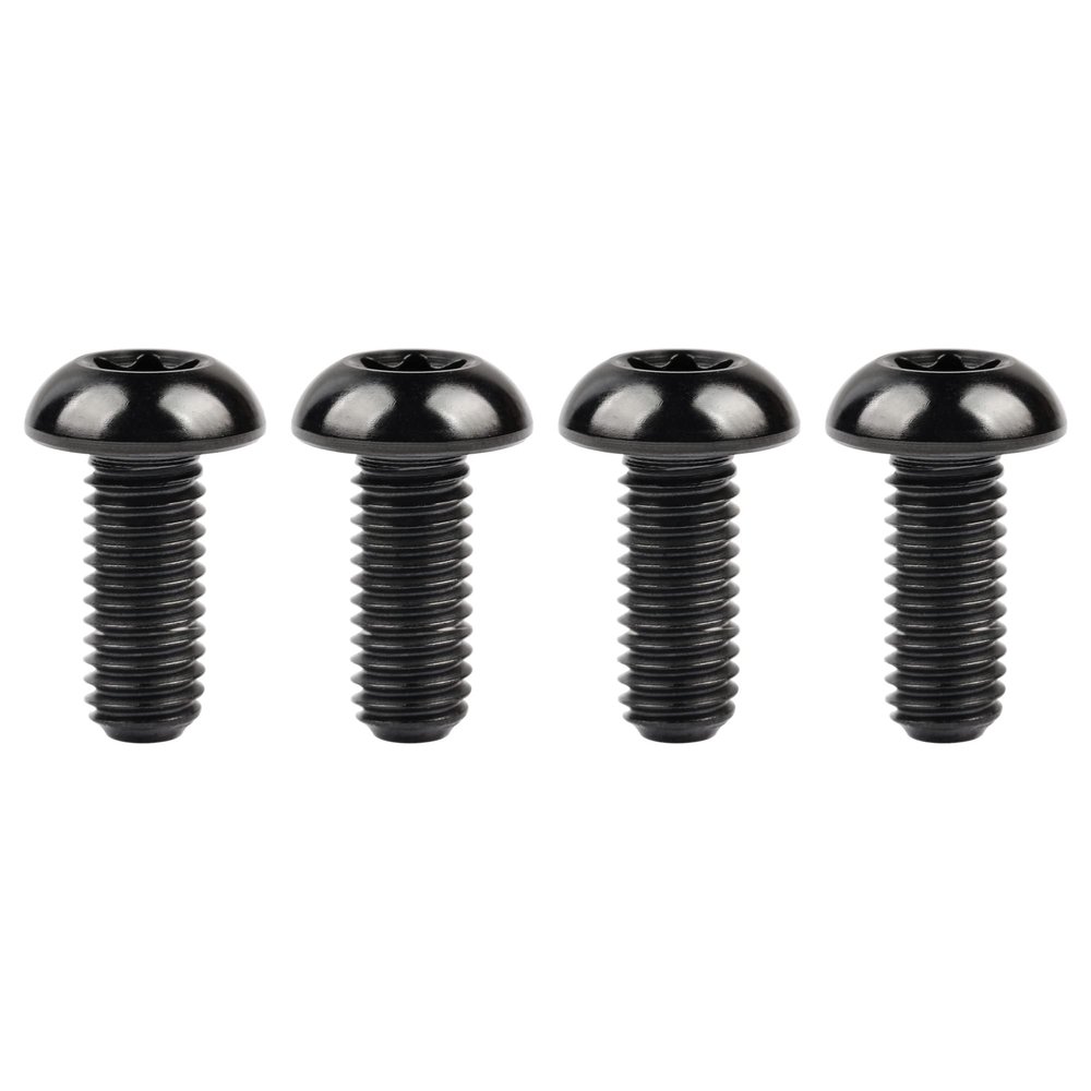 Wanyifa 4Pcs Titanium M5 x 12mm Holder Torx Head Bolt Screw for Bicycle Water Bottle Cage (Black)