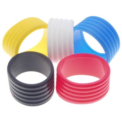 INOOMP Baseball Bat Handle Cover 5Pcs Badminton Racket Handle Grip Ring Tennis Racquet Band Overgrip Protector Elastic Rubber Ring or Tennis Badminton Racket Bike Bar Pickleball Paddle Overgrip