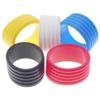 INOOMP Baseball Bat Handle Cover 5Pcs Badminton Racket Handle Grip Ring Tennis Racquet Band Overgrip Protector Elastic Rubber Ring or Tennis Badminton Racket Bike Bar Pickleball Paddle Overgrip view 1