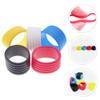 INOOMP Baseball Bat Handle Cover 5Pcs Badminton Racket Handle Grip Ring Tennis Racquet Band Overgrip Protector Elastic Rubber Ring or Tennis Badminton Racket Bike Bar Pickleball Paddle Overgrip view 3