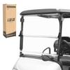 10L0L Golf Cart Folding Clear Windshield for EZGO RXV 2008-up, Fold Down Upgrade Thicker Polycarbonate(PC), Strong Impact and Shatterproof view 1