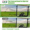 10L0L Golf Cart Folding Clear Windshield for EZGO RXV 2008-up, Fold Down Upgrade Thicker Polycarbonate(PC), Strong Impact and Shatterproof view 2