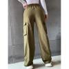 Women's Cargo Pants High Waist Sweatpants Straight Pants Work Pants Hiking Pants Casual Outdoor Long Pants(XL-OD green) view 3