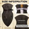 Queekay Wooden Sword Wall Mount Plaque Hanger for Katana Sword Display Stand for Wall Display Plaque with Hardware(Matte Black,Stylish) view 2