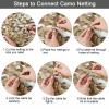 Fousam Camo Netting, Camouflage Netting Bulk Roll 10X10 10X20 20X20 for Hunting Party Decoration Sunshade view 3