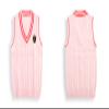 Yimutian Boys Girls V-Neck Knitted Sweater Vest School Uniform Kids Knit Sweater Vest Sleeveless Pullover Waistcoat Pink 13-14 Years view 3