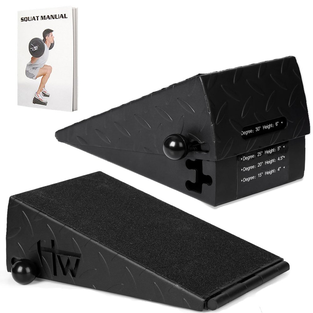 Squat Wedge Height Adjustable Slant Board for Heel Elevated Squats Calf Stretcher Block Enhance Mobility And Strength Performance