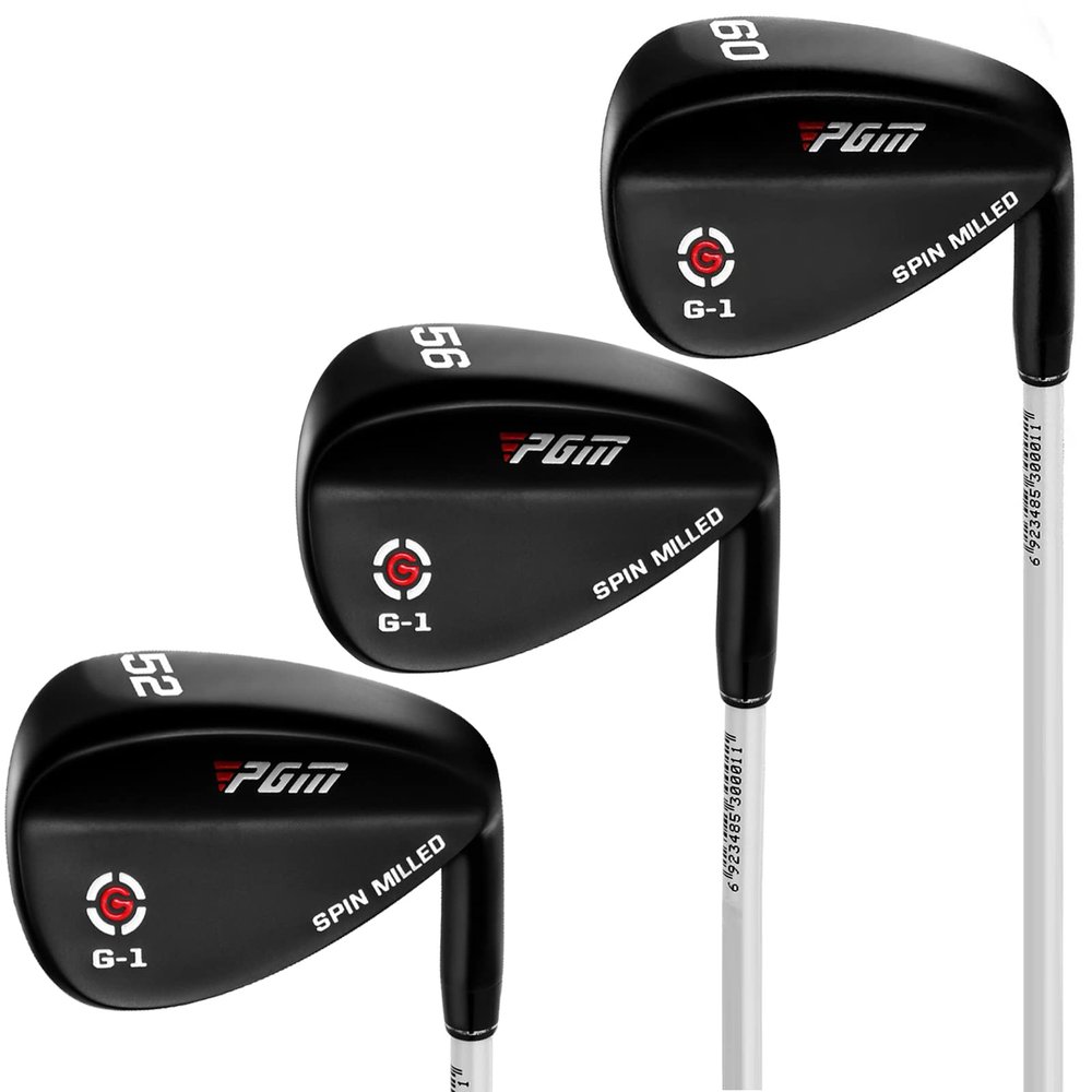 PGM Golf Wedge for Men&Women - 52/56/60 Degree Gap Wedge Sand Wedge Lob Wedge Right Hand - Low Center of Gravity - Milled Face for More Spin - Easily Escape from Bunker