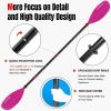 WONITAGO Kayak Paddles with Alloy Shaft and PP Blade, Floating Kayaking Oars, Adjustable 230-250 cm/90-98 Inches, Pink view 4