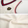 Yimutian Boys Girls V-Neck Knitted Sweater Vest School Uniform Kids Knit Sweater Vest Sleeveless Pullover Waistcoat White 4-5T view 4