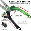 TRUSCEND Lockable Aluminum Fishing Pliers with Ergonomic Handle, Saltwater Corrosion Resistant Teflon Coated Fishing Tool for 6#1/0# Hooks view 3