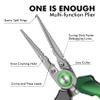 TRUSCEND Lockable Aluminum Fishing Pliers with Ergonomic Handle, Saltwater Corrosion Resistant Teflon Coated Fishing Tool for 6#1/0# Hooks view 4