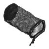 PATIKIL 11"x5.5" Golf Ball Bag, Nylon Drawstring Mesh Bag Storage 48-56 Balls with Cord Lock Closure for Golf Tennis Sports, Black view 1