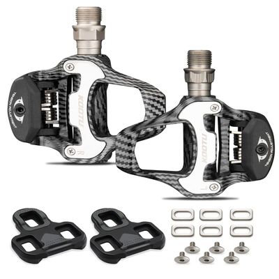 KOOTU KEO Bike Pedals 9/16" Universal Road Bike Pedals Bicycle Platform Pedals Clipless Pedals Suitable for Road Bike Spin Bike MTB Indoor Bike